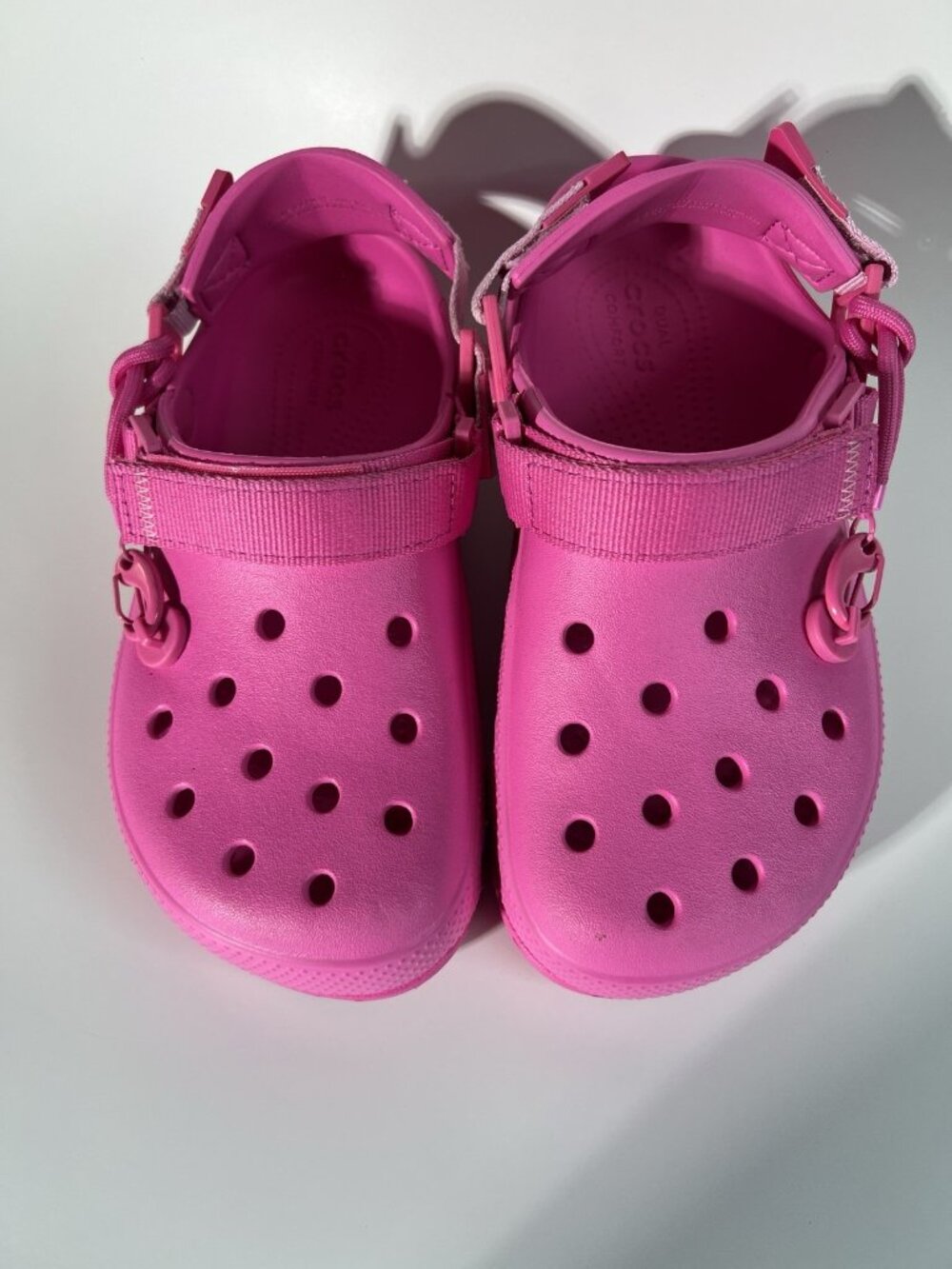 Crocs x Post Malone Duet Max Clog Electric Pink Women Size 7 - Picture 3 of 16